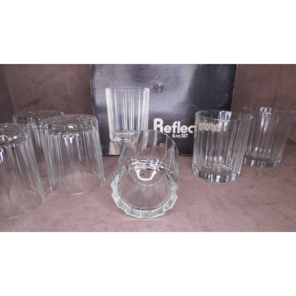 Rayware Old Fashioned 6 PC Glass Set 9.5 oz Vintage Continental Glassware Italy - Picture 5 of 12
